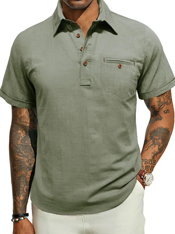 Cotton Polo Shirt for Men's Outdoor Events