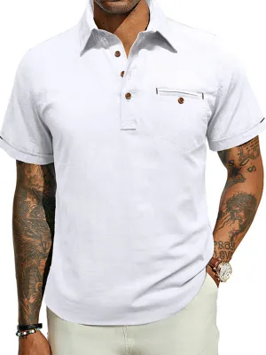 Cotton Polo Shirt for Men's Outdoor Events