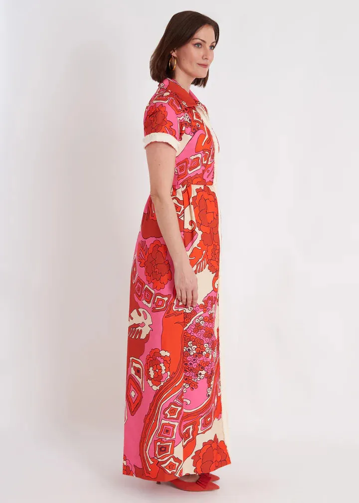 Coulotte Dress (Whirlwind Pink)