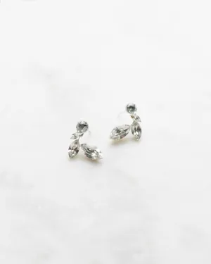 Crystal Leaf Earrings