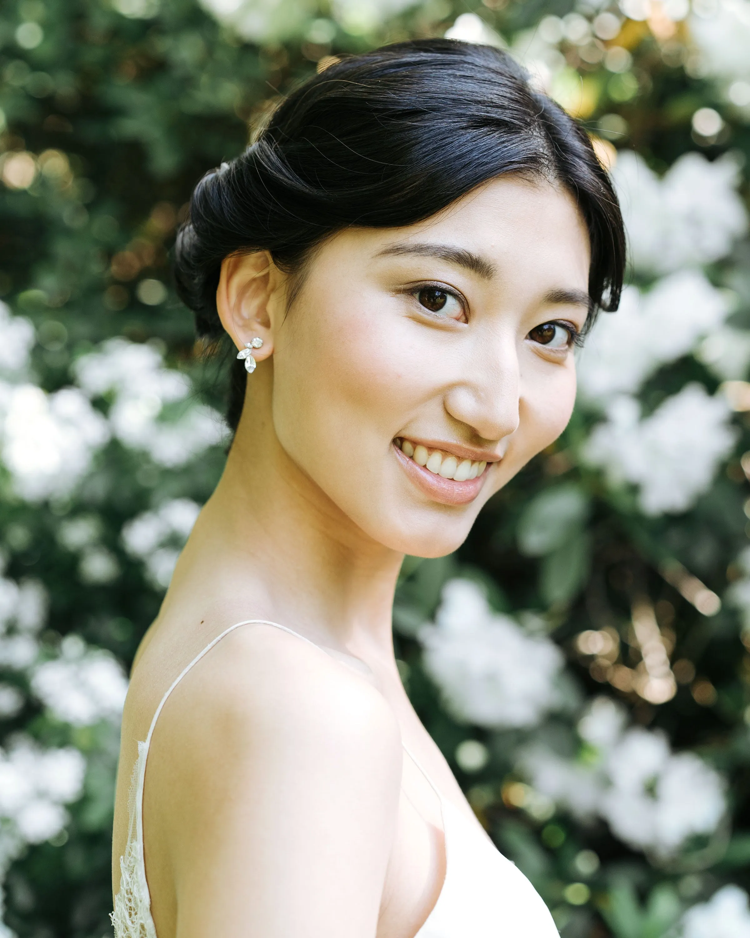 Crystal Leaf Earrings