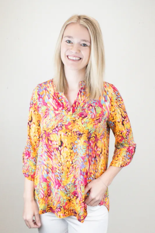 Dear Scarlett Lizzy Top - Yellow Multi