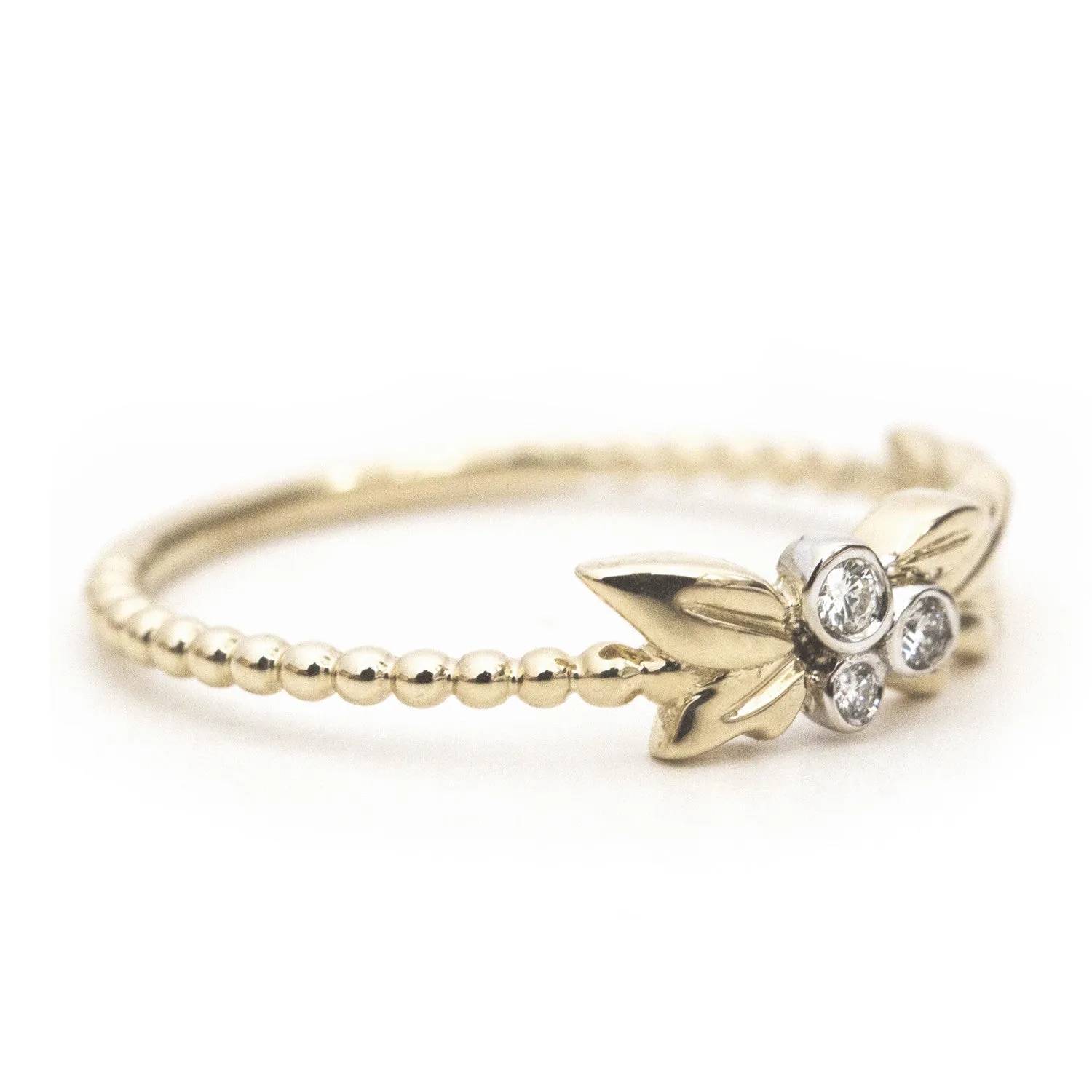 Diamond Bezel Garland Ring