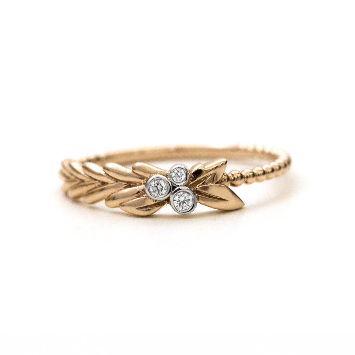 Diamond Bezel Garland Ring