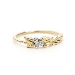 Diamond Bezel Garland Ring