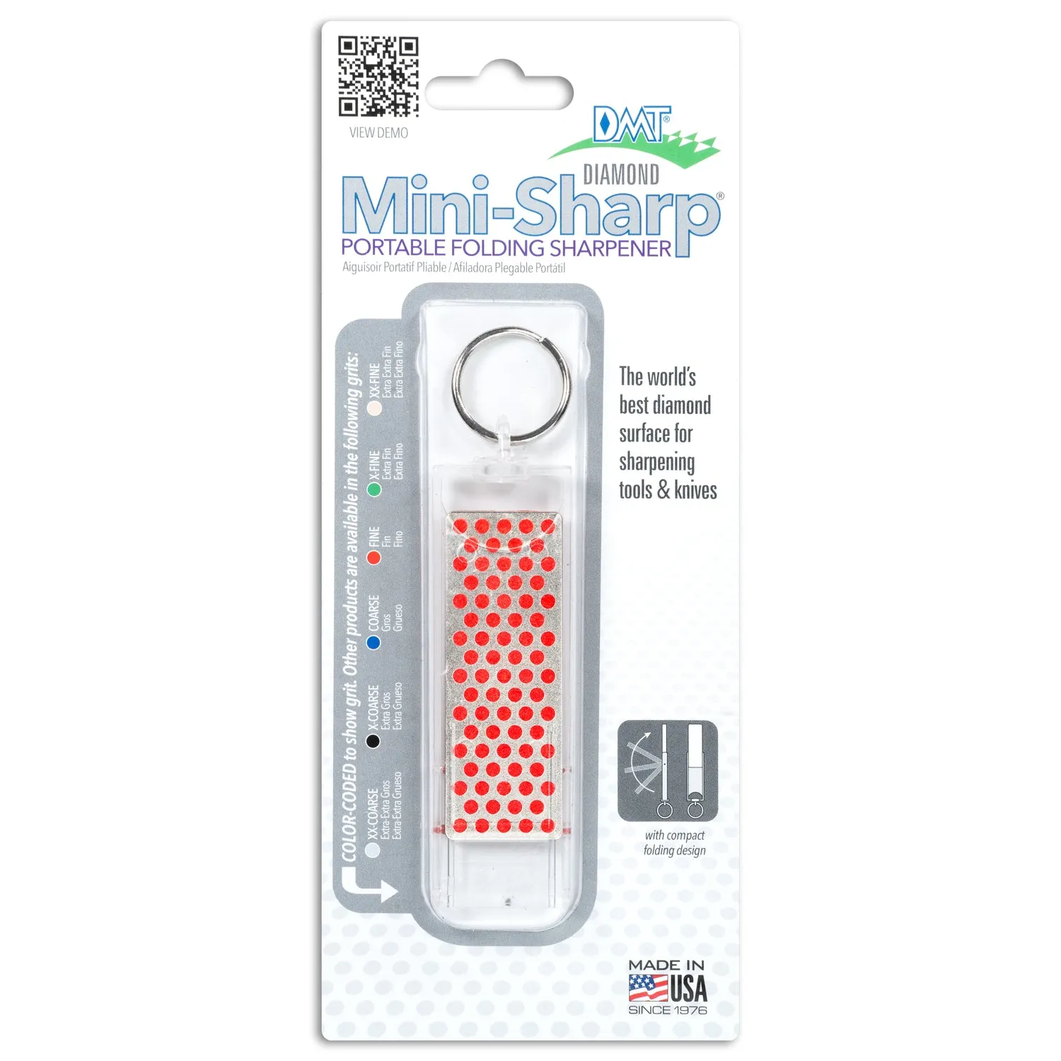 DMT - Diamond Mini-Sharp Knife Sharpener - Red (Fine)