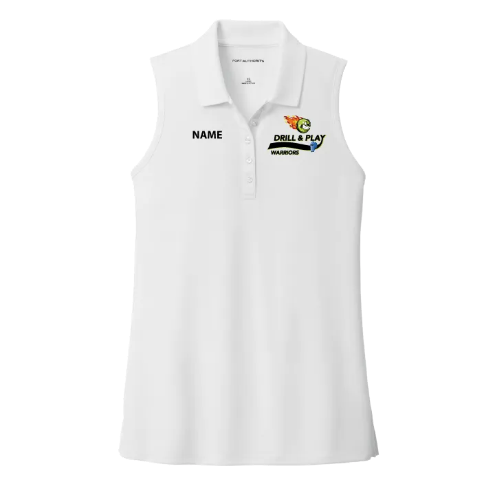 Drill & Play Coach Ladies Sleeveless Performance Polo