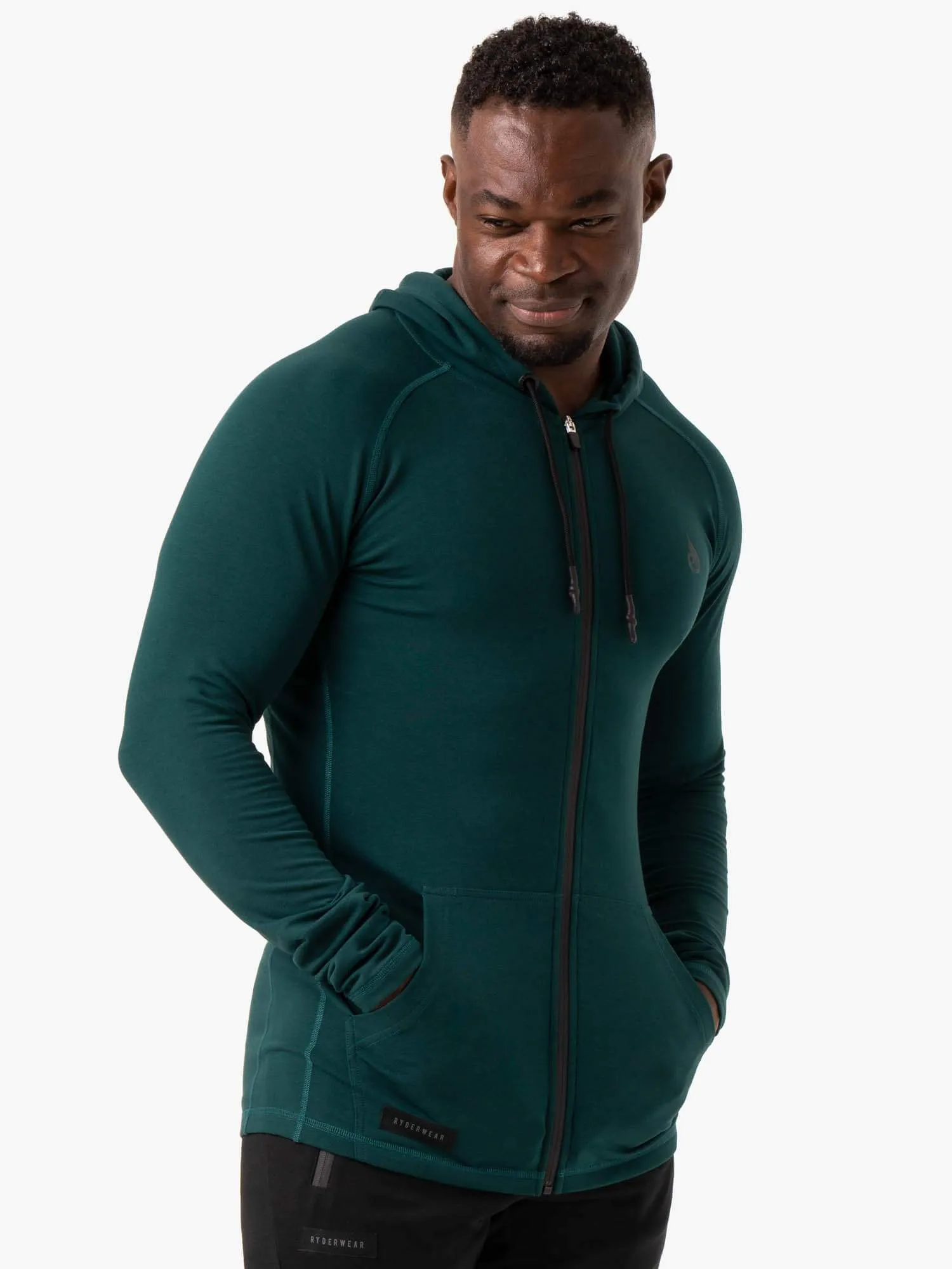 Endurance Zip Up Jacket - Forest Green
