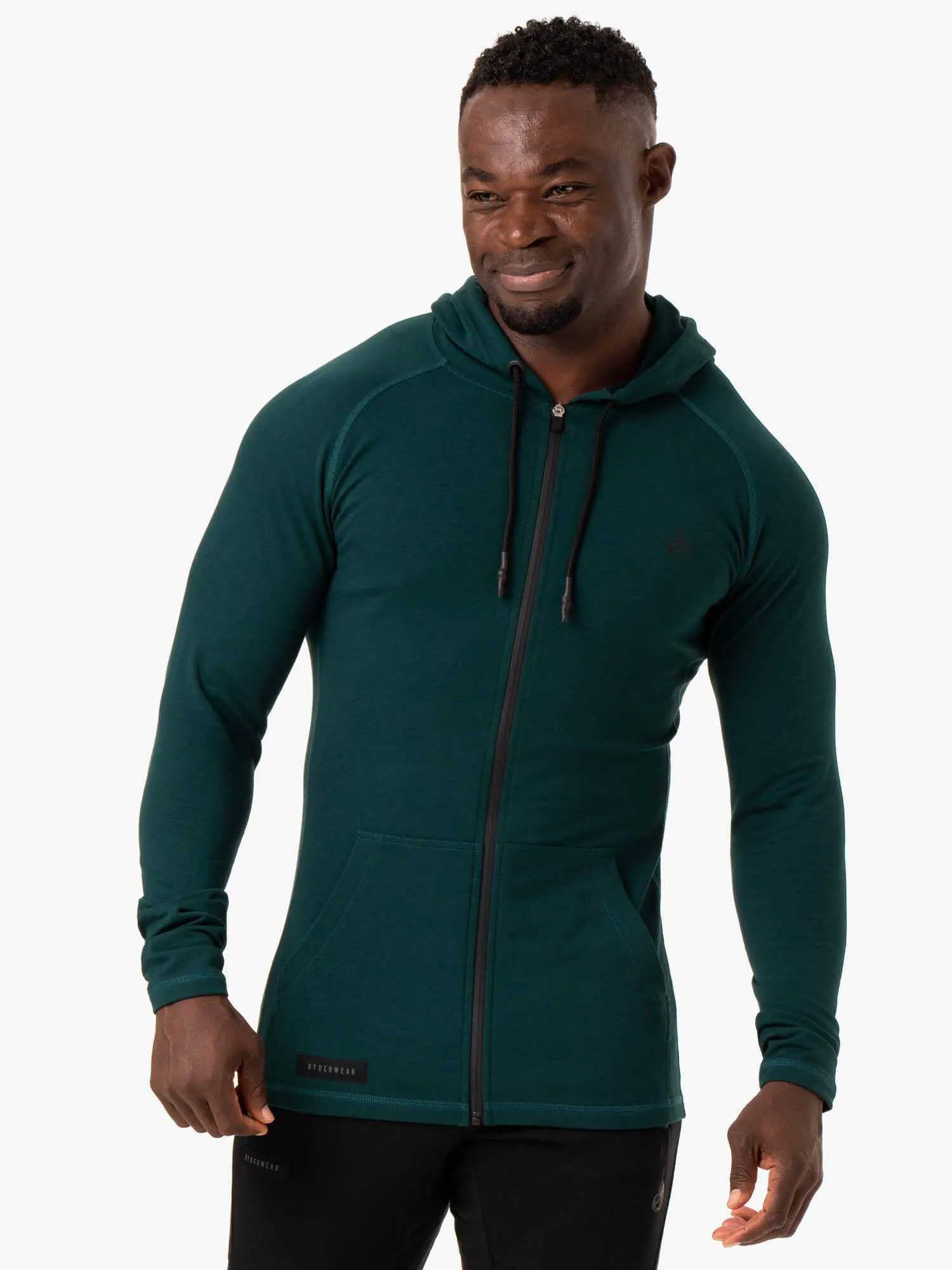 Endurance Zip Up Jacket - Forest Green
