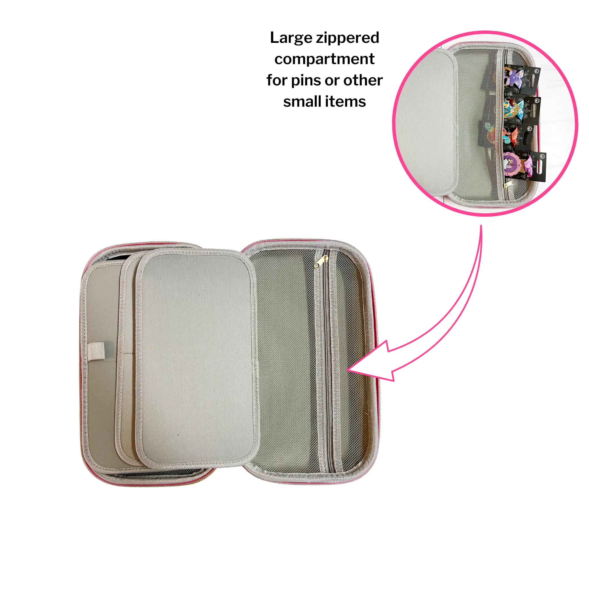 Every Mile is Magic Large Travel Medal Case - Pink