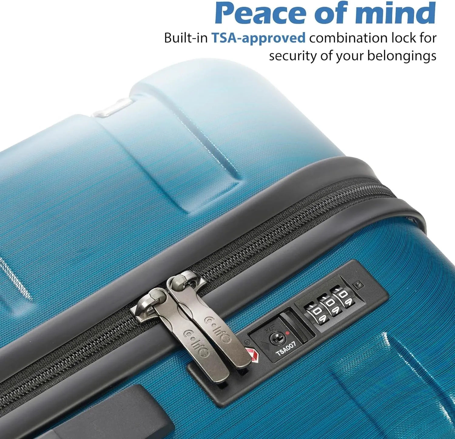 Expandable Luggage (only 28") Carry On Luggage PC ABS Spinner Built-In TSA lock