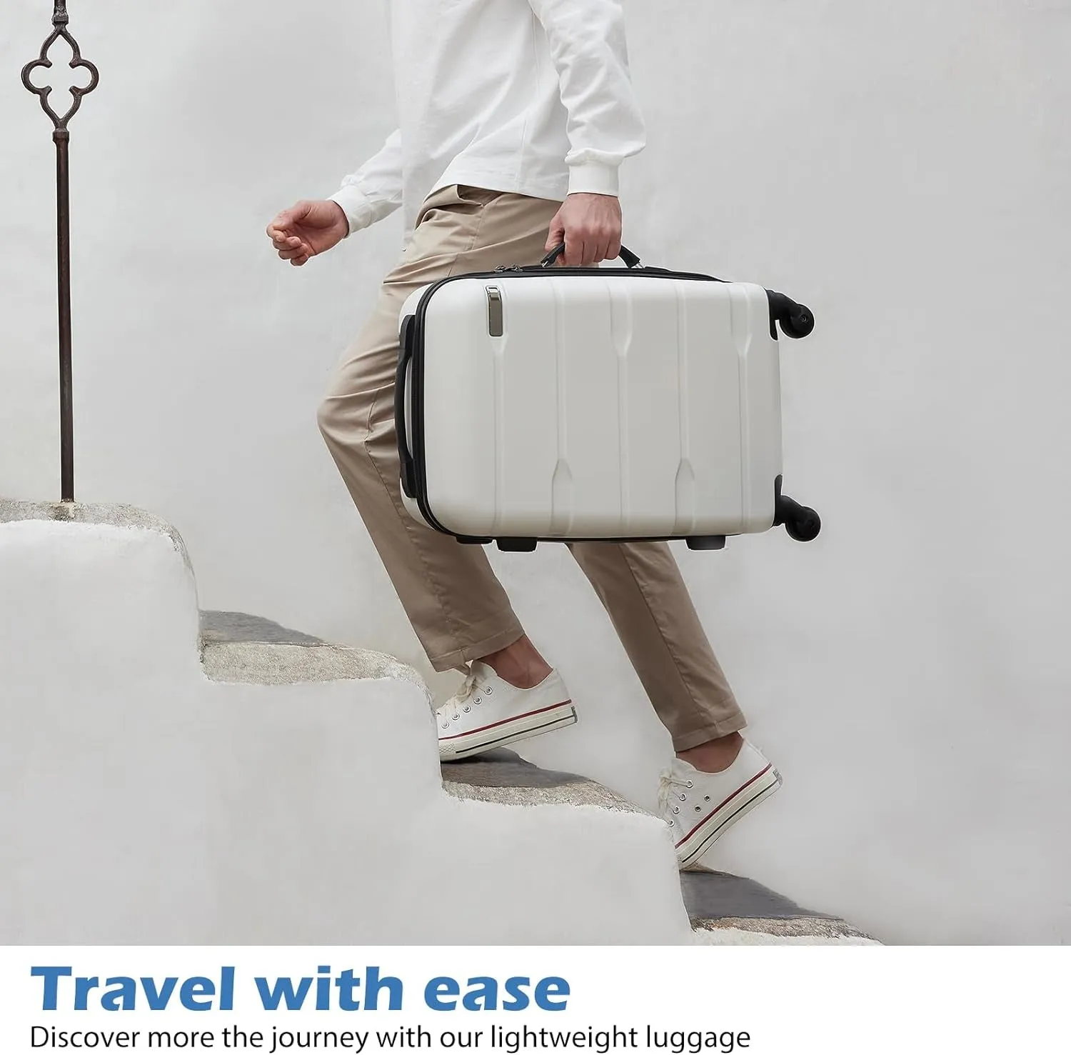 Expandable Luggage (only 28") Carry On Luggage PC ABS Spinner Built-In TSA lock