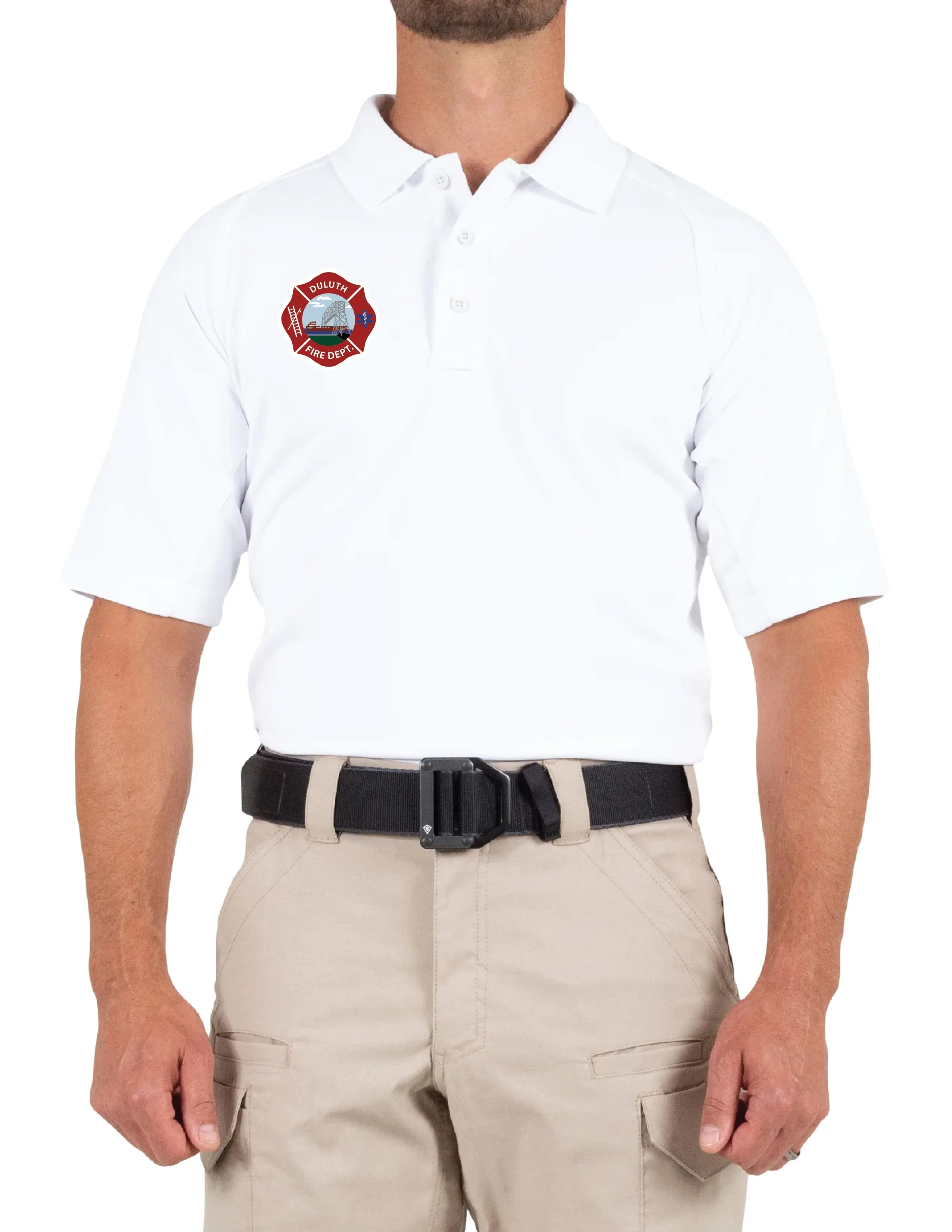 F) #112509 FIRST TACTICAL MEN'S PERFORMANCE SHORT SLEEVE POLO
