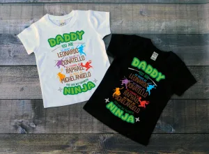 Fathers Day Tee Inspired by TMNT