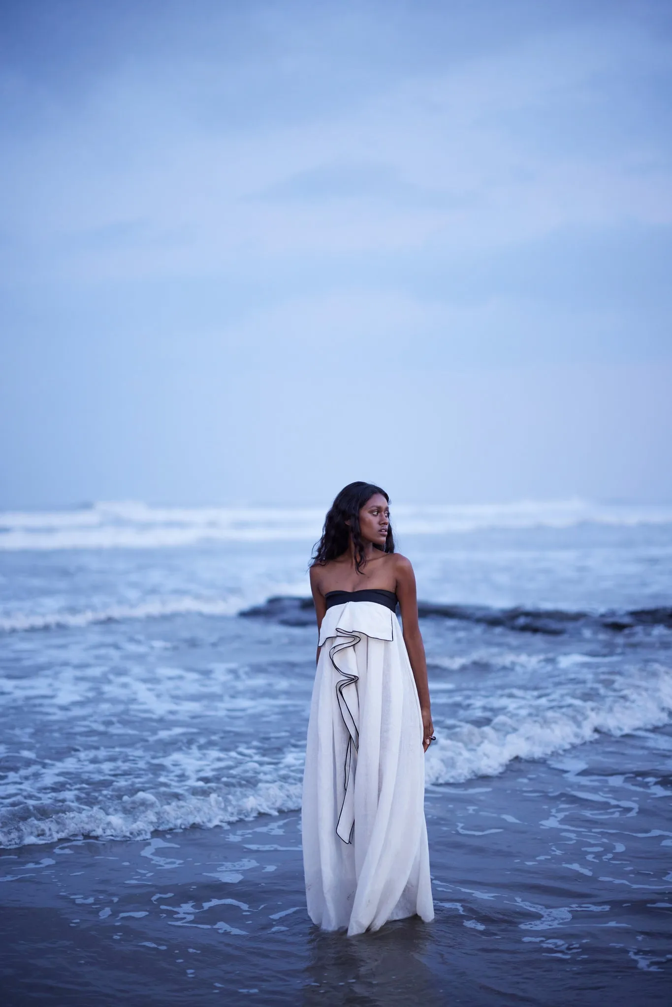 Flared Linen Jumpsuit