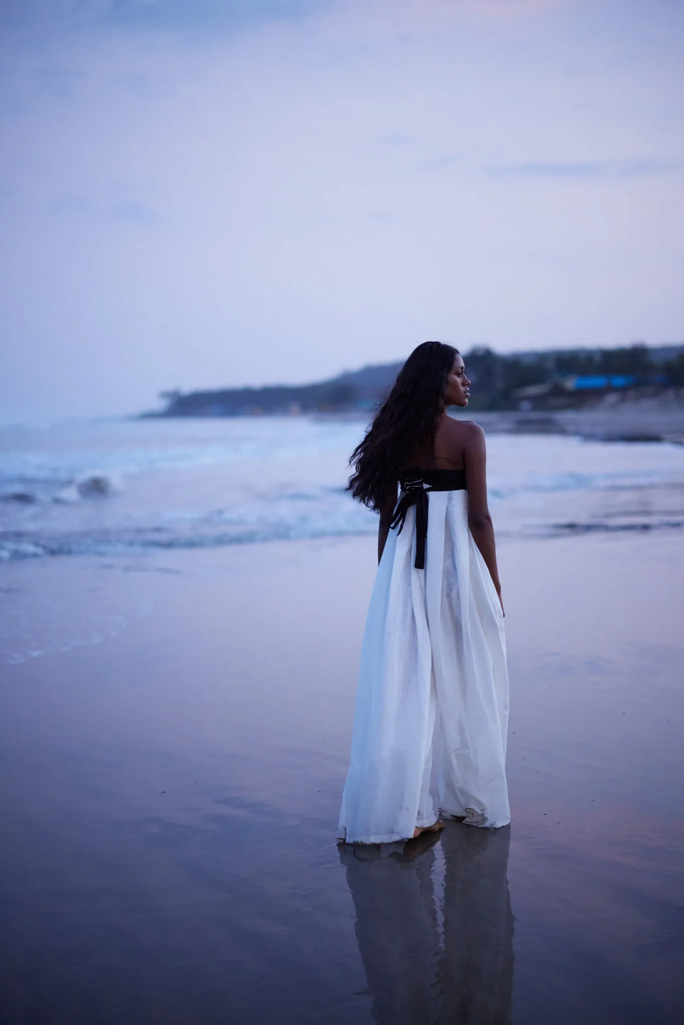 Flared Linen Jumpsuit