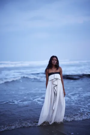 Flared Linen Jumpsuit