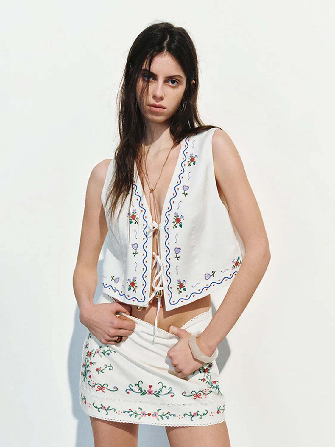 Floral Leisure Vests