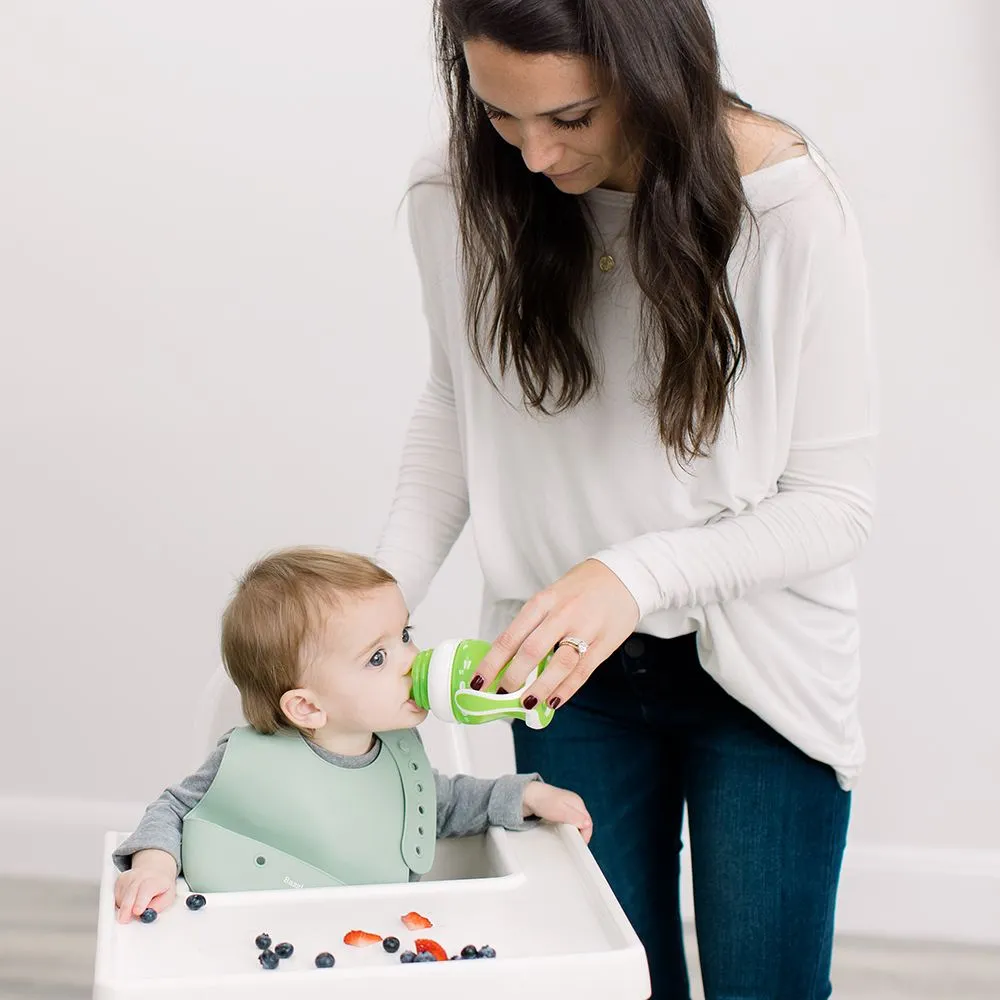 Foodie® Bib All Silicone 2-Pack: Peri   Sage