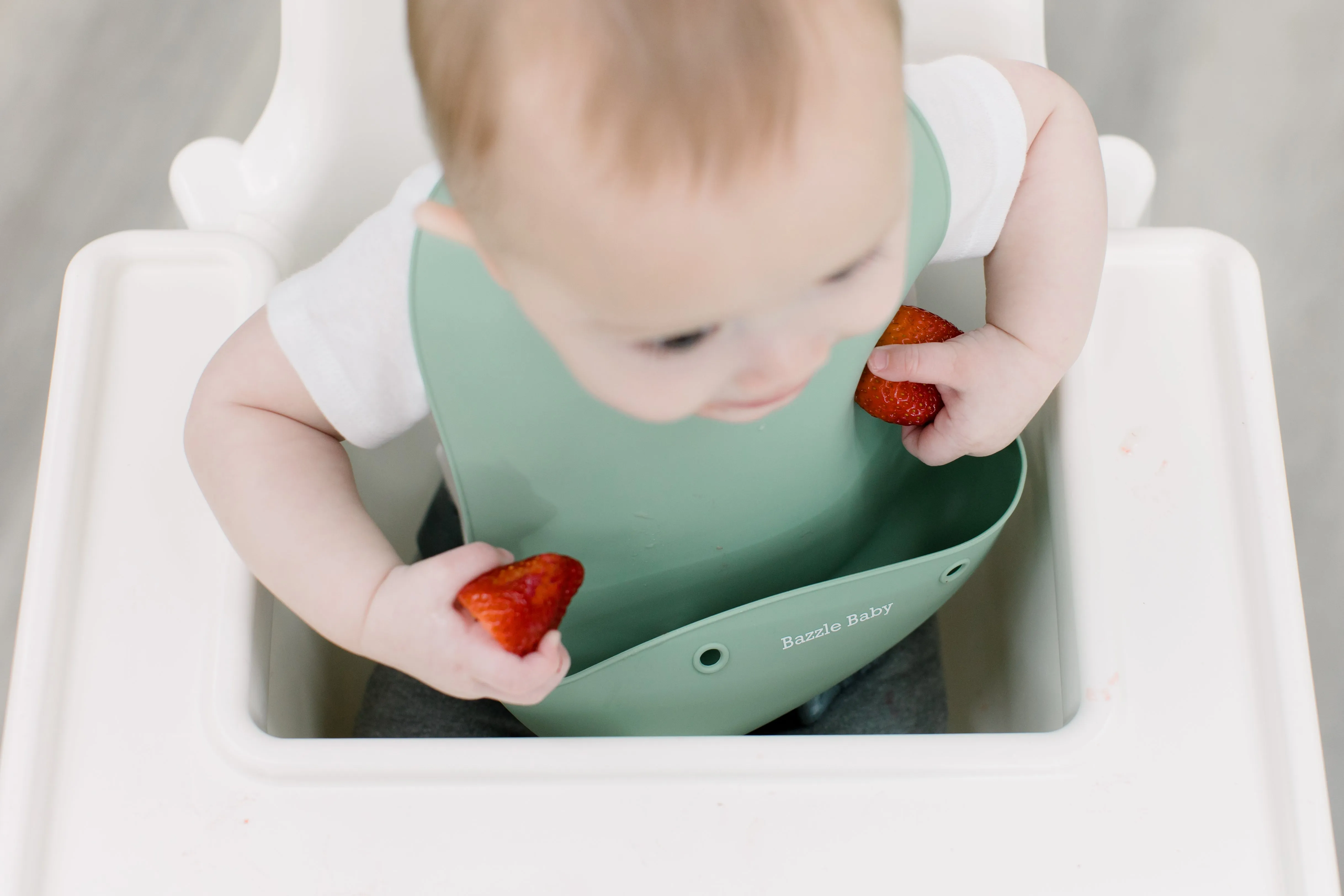 Foodie® Bib All Silicone 2-Pack: Peri   Sage
