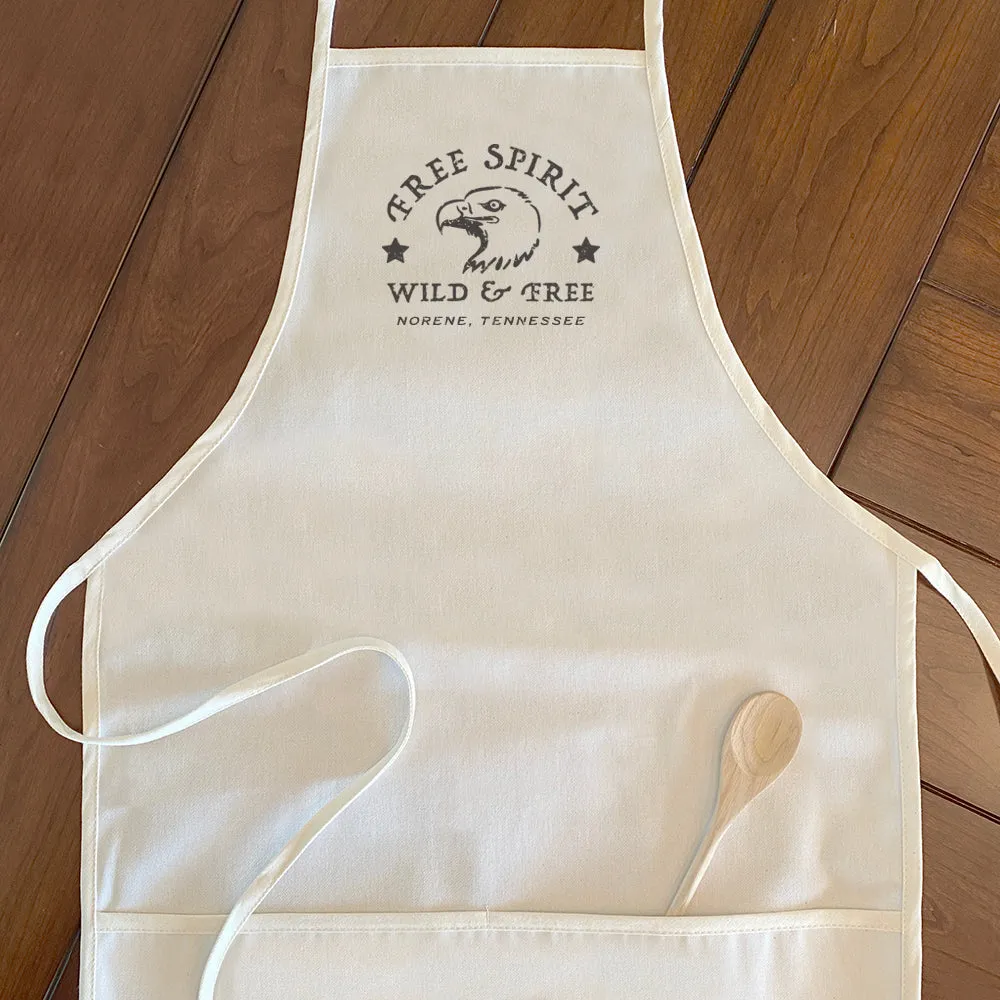 Free Spirit w/ City, State - Women's Apron