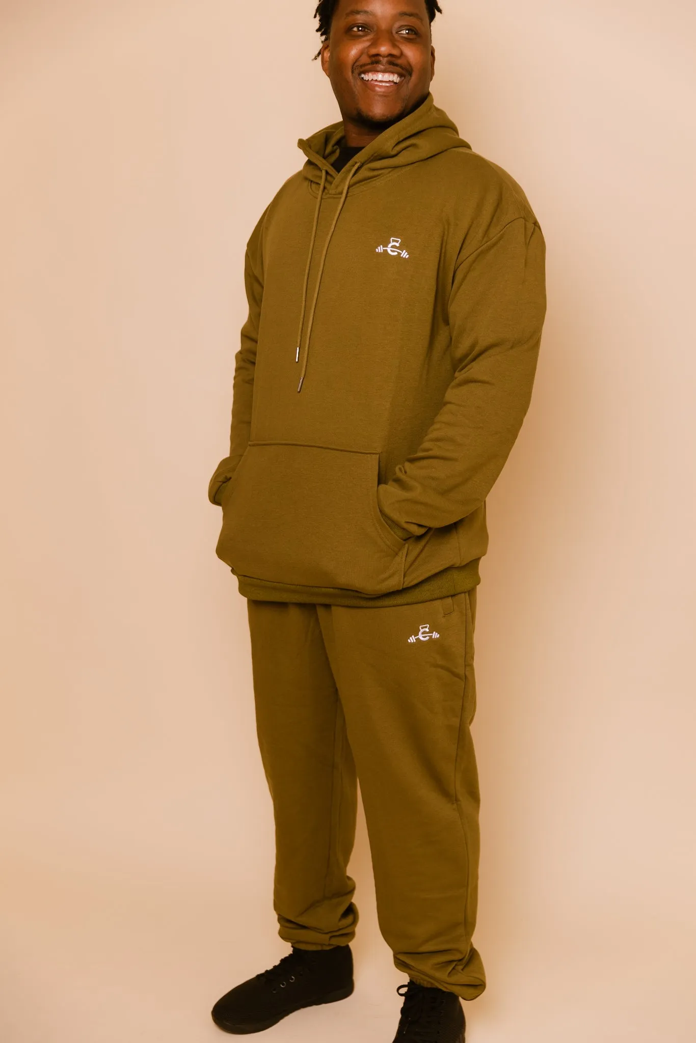 French Terry Hoodie - Army Green