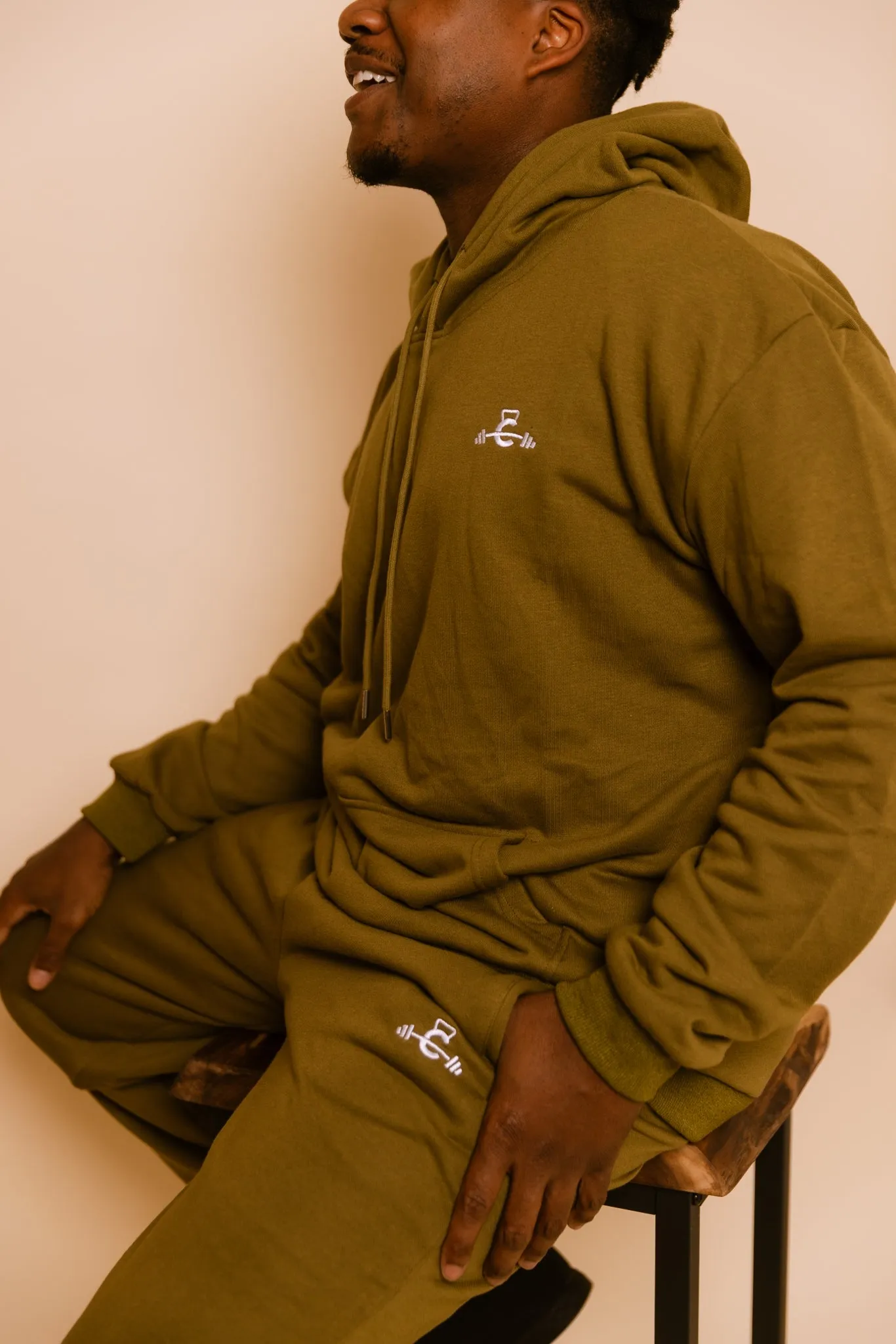 French Terry Hoodie - Army Green