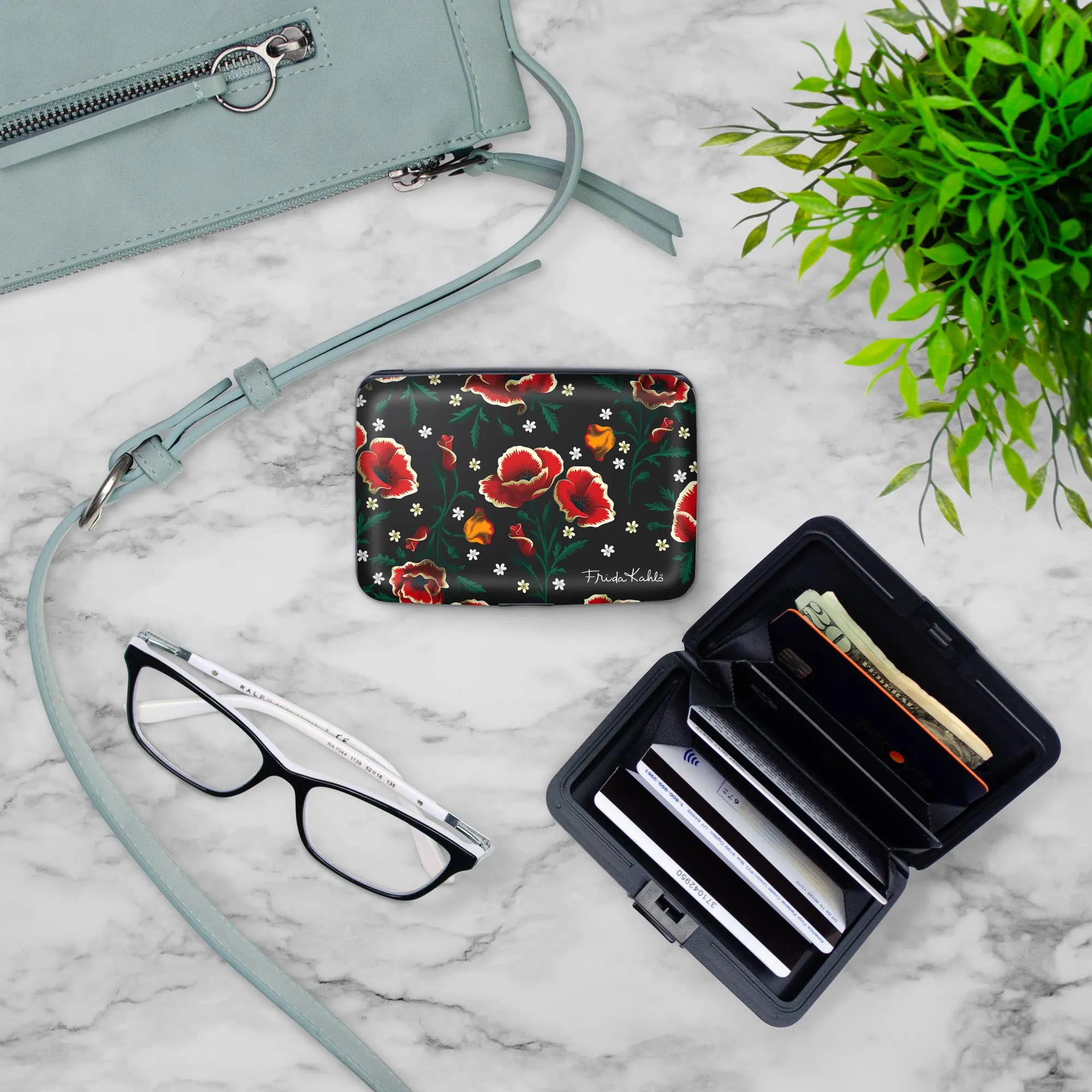 Frida Kahlo™ Poppies Armored Wallet