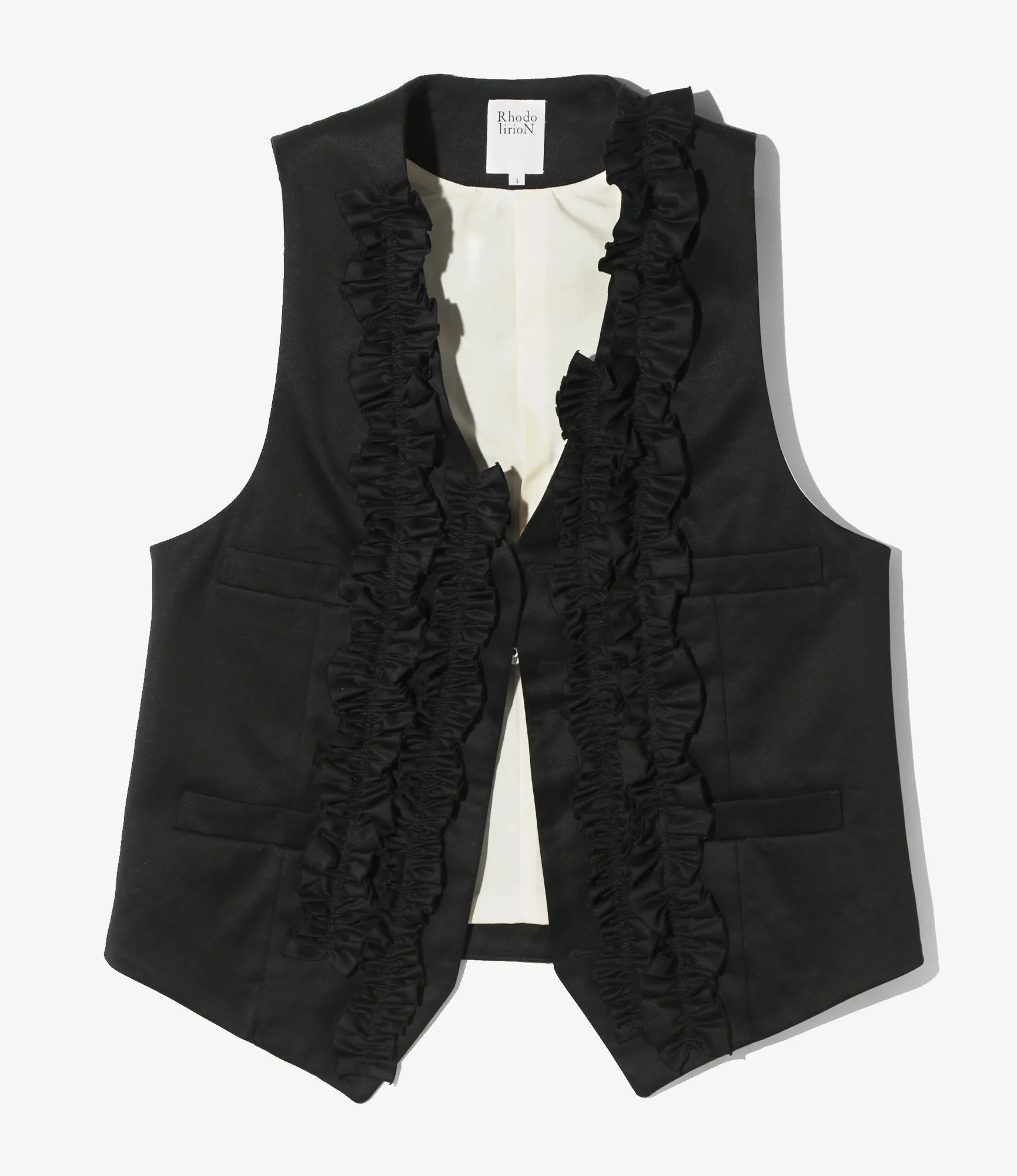 Frill Vest - Chino Cloth