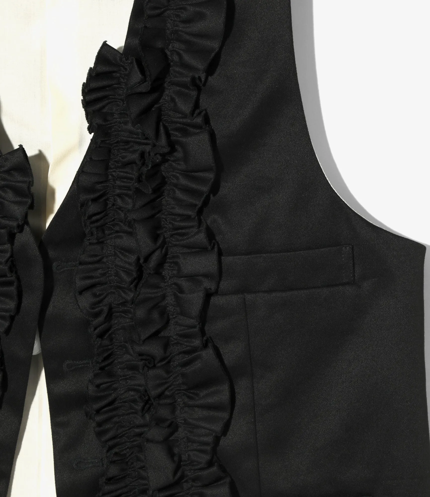 Frill Vest - Chino Cloth