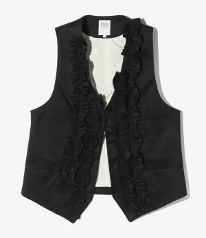 Frill Vest - Chino Cloth
