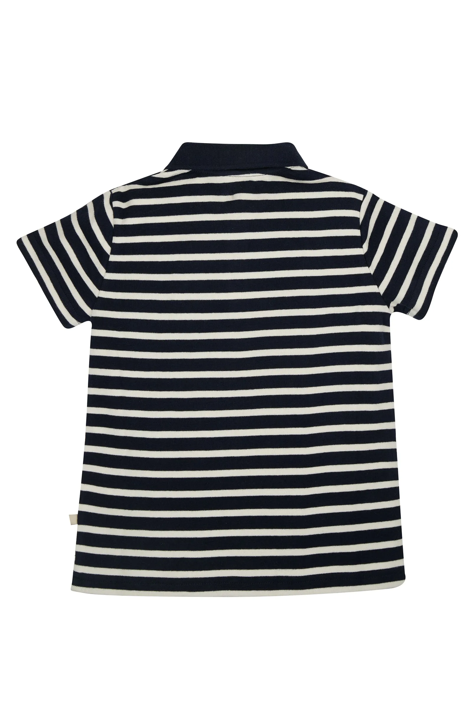 Frugi Porthmeor Indigo Breton Polo Shirt
