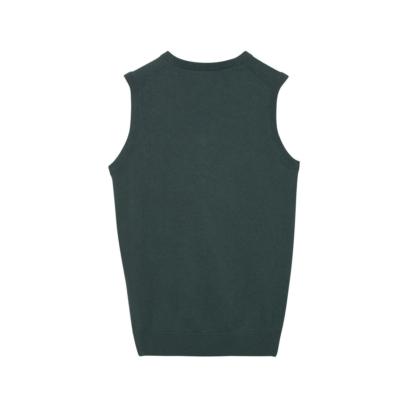 GANT June Bug Green Lightweight Cotton Sweater Vest 83070 Size Medium