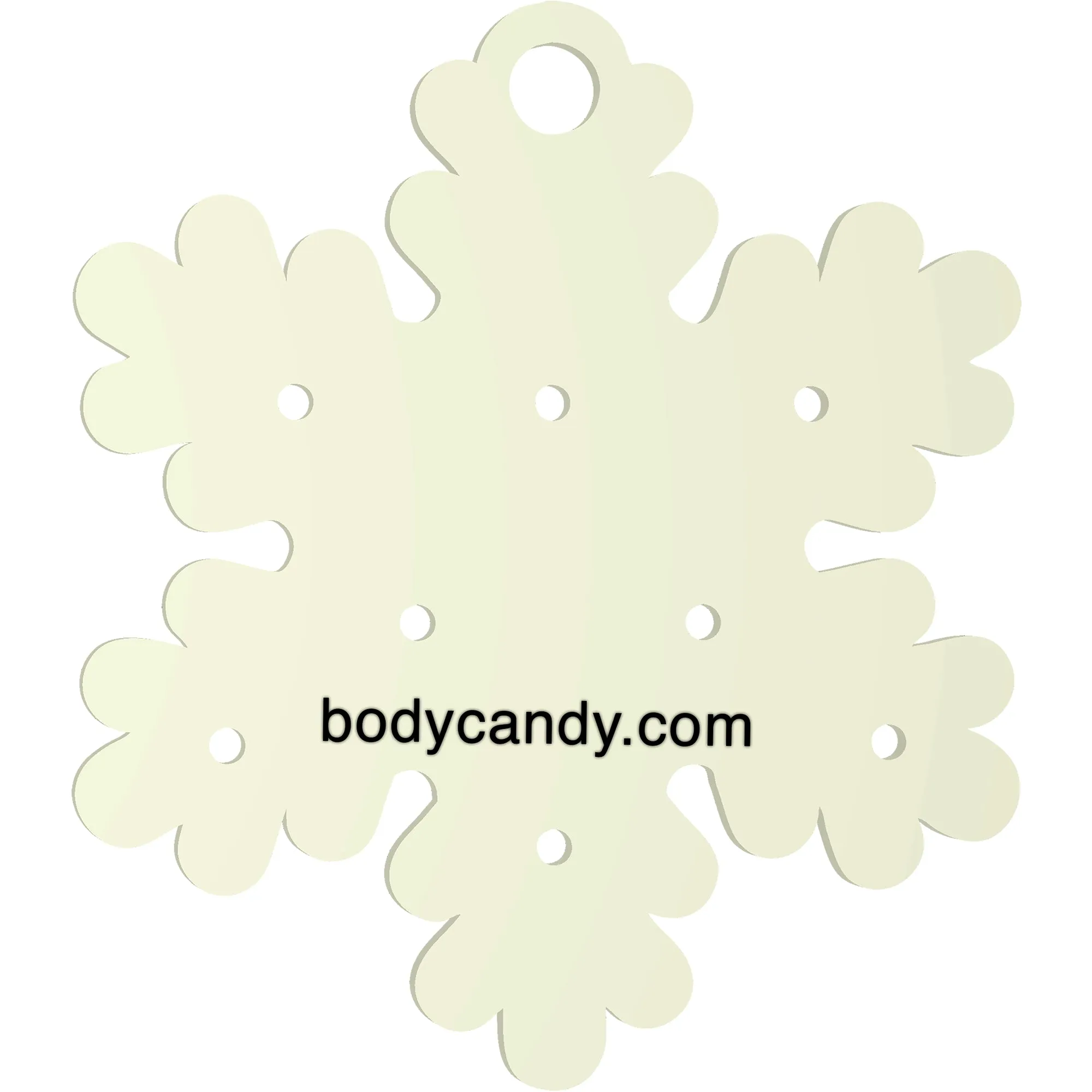Glow in the Dark Christmas Ornament Travel Flat Back Earring Palette