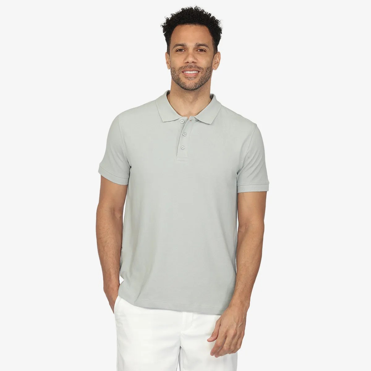 Granite Grey Short Sleeve Polo
