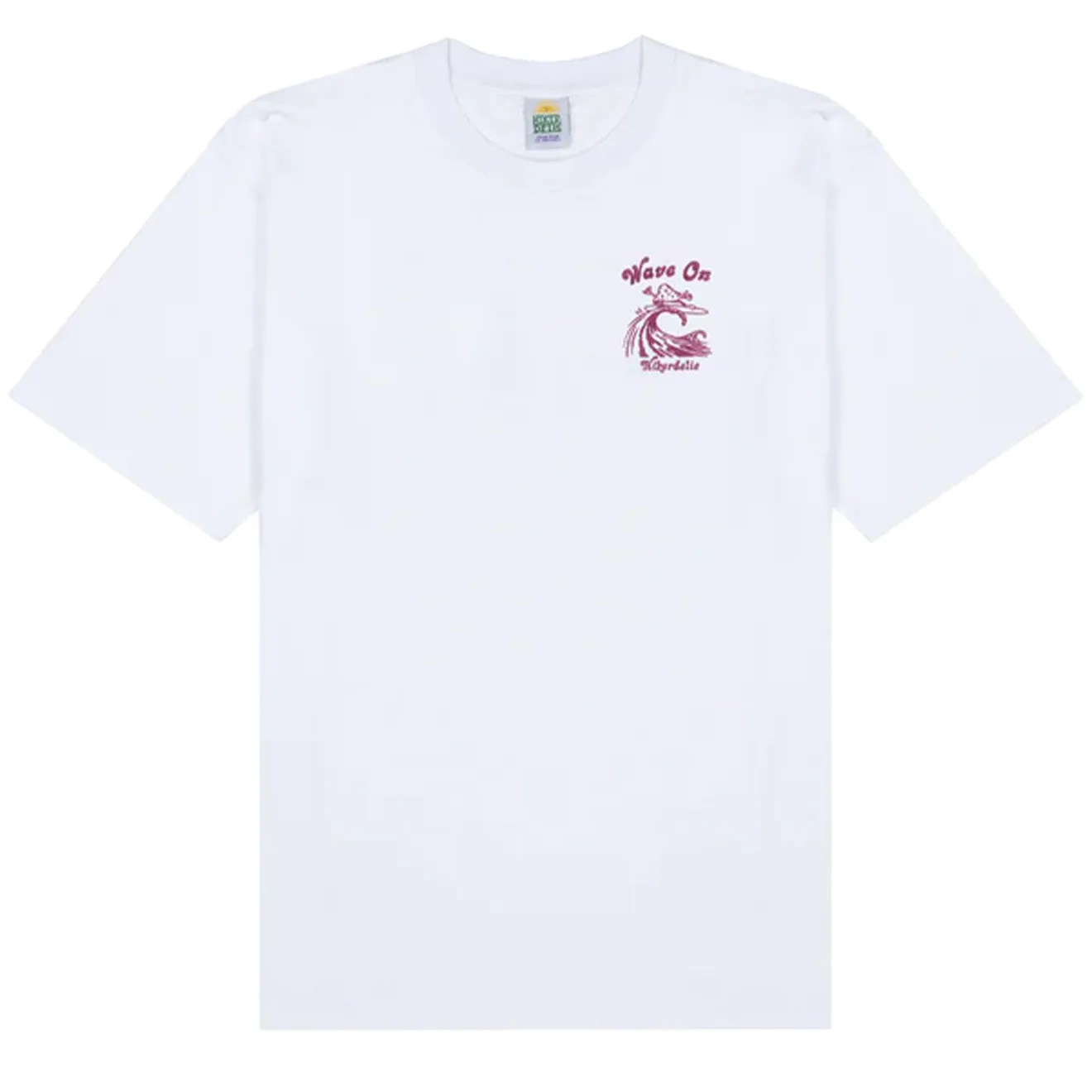 Hikerdelic Wave On SS T-shirt White