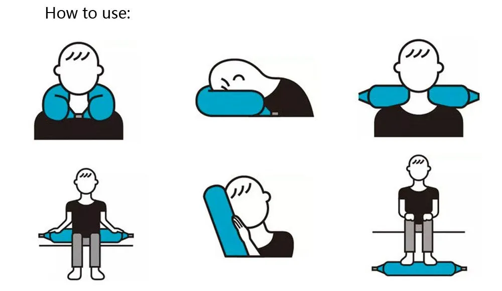 Homlly Travel Neck Pillow with Built-in Hoodie Cap