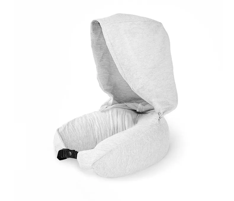 Homlly Travel Neck Pillow with Built-in Hoodie Cap
