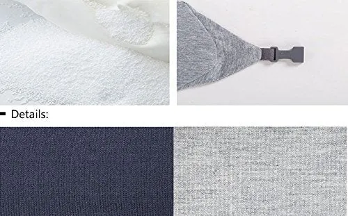 Homlly Travel Neck Pillow with Built-in Hoodie Cap
