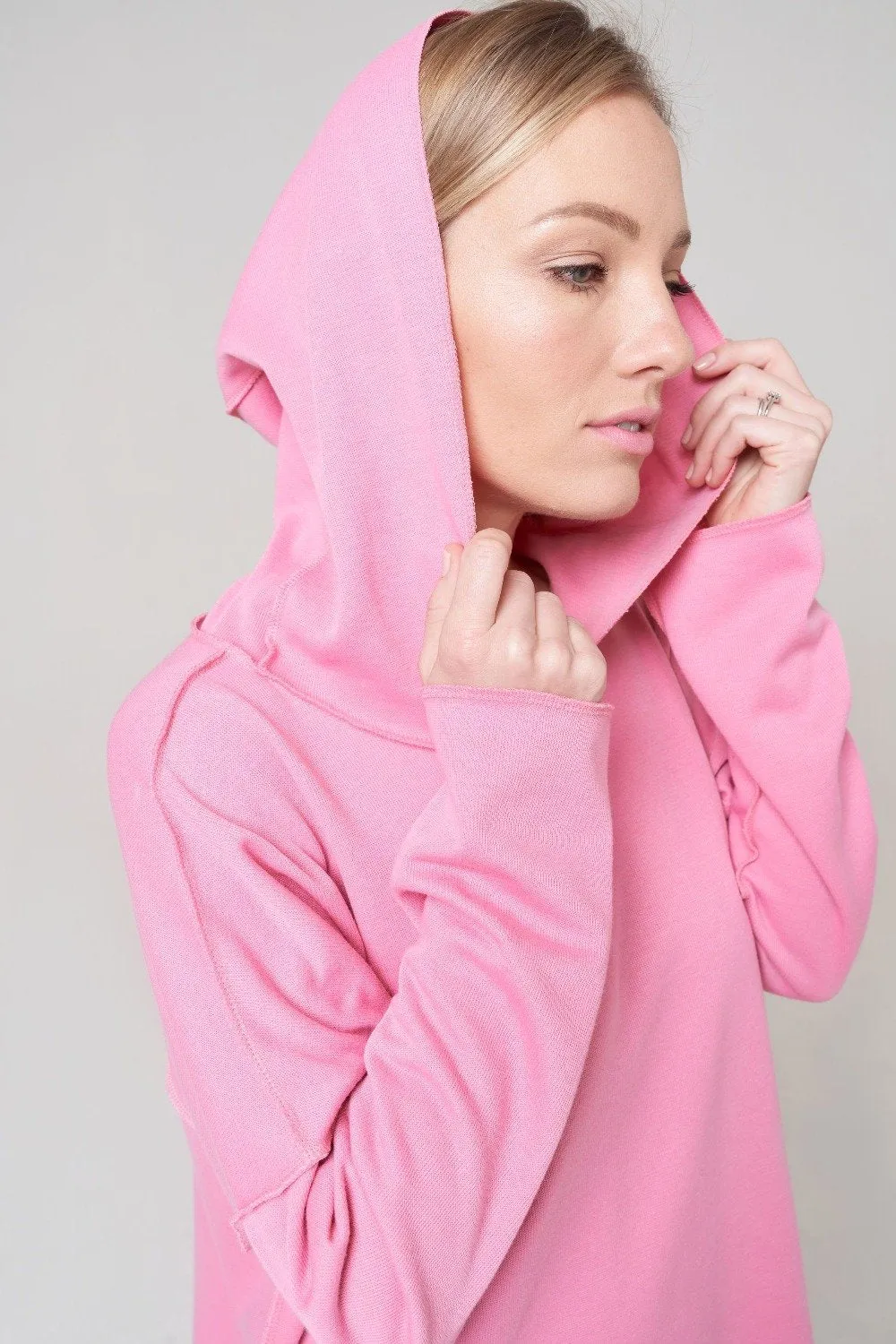 Hooded Sweatshirt in Dusty Pink