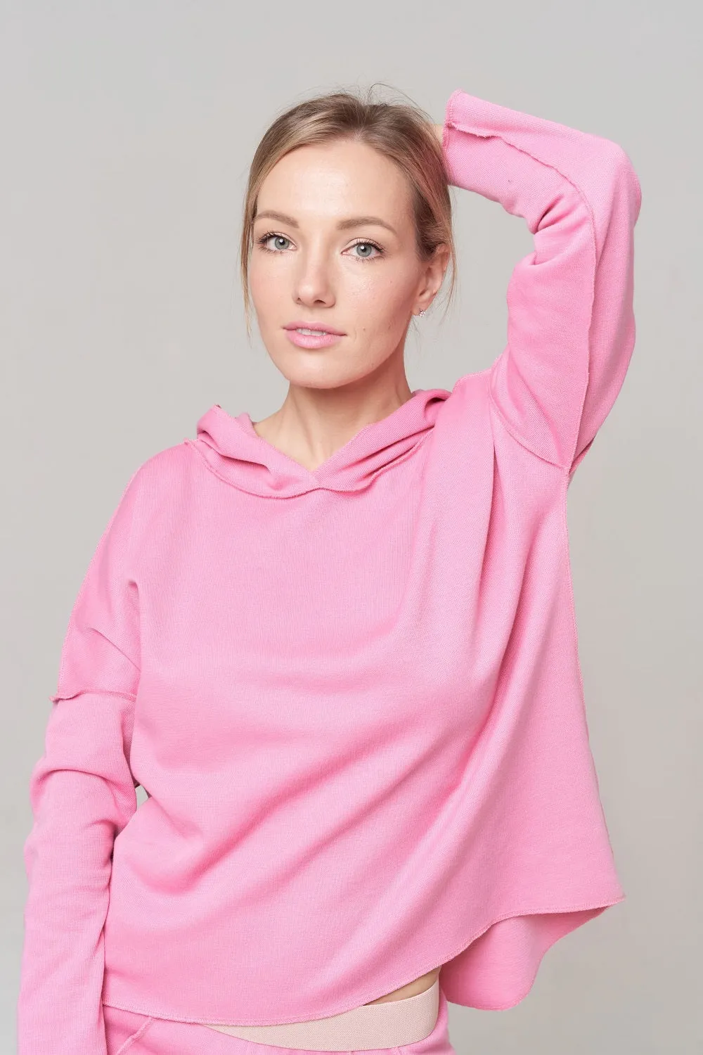 Hooded Sweatshirt in Dusty Pink