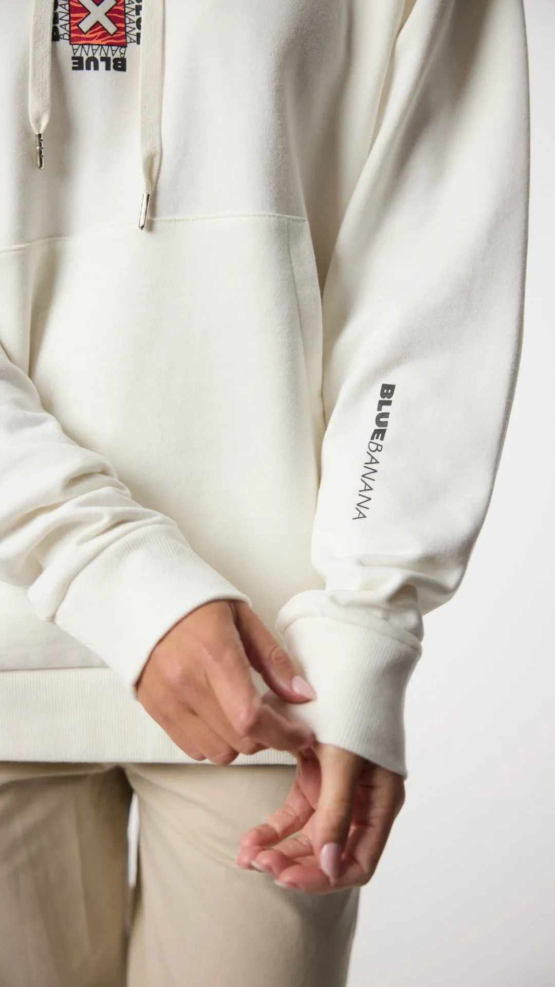 HOODIE FOAM BLANCO ROTO