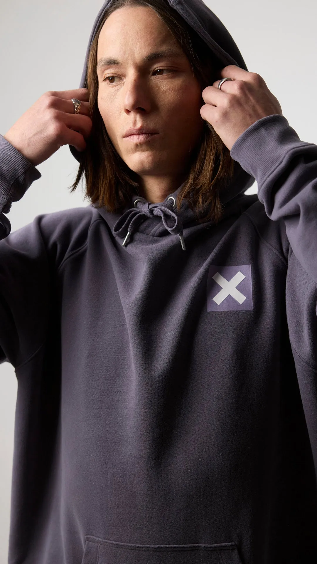 HOODIE NATURE CHALKBOARD GREY