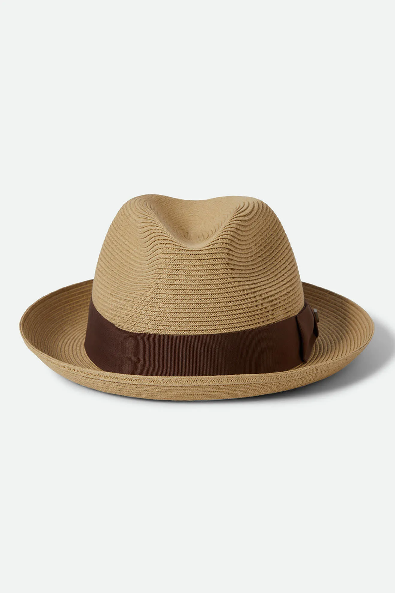 Horton Convertabrim Packable Fedora - Dark Tan/Light Brown