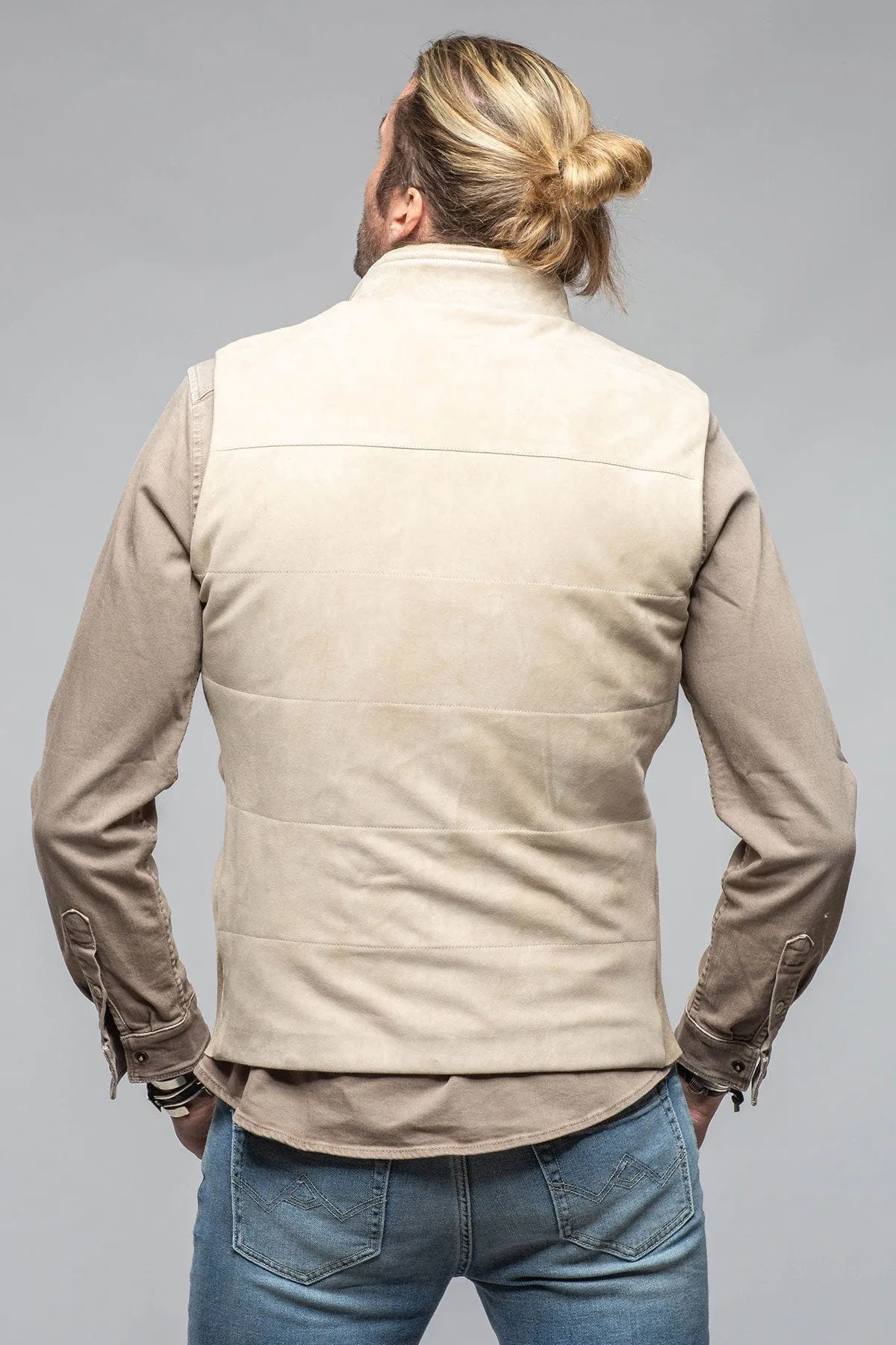 Huracan Suede Vest In Ivory