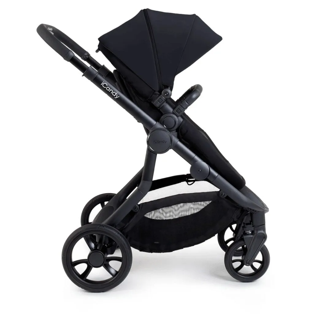 ICANDY Orange 4 Pushchair Combination Bundle - Jet (Black Edition)