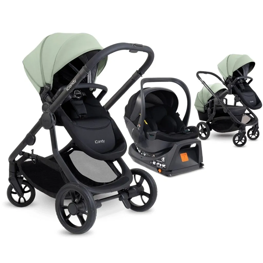 ICANDY Orange 4 Travel system with COCOON car seat - Jet (Pistachio)