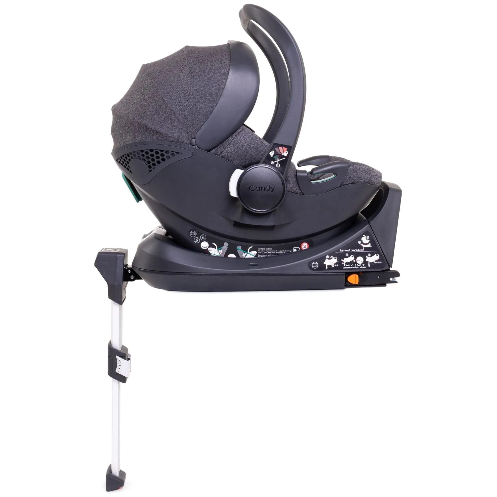 iCandy Orange 4 Twin Complete Cocoon Travel System in Fossil