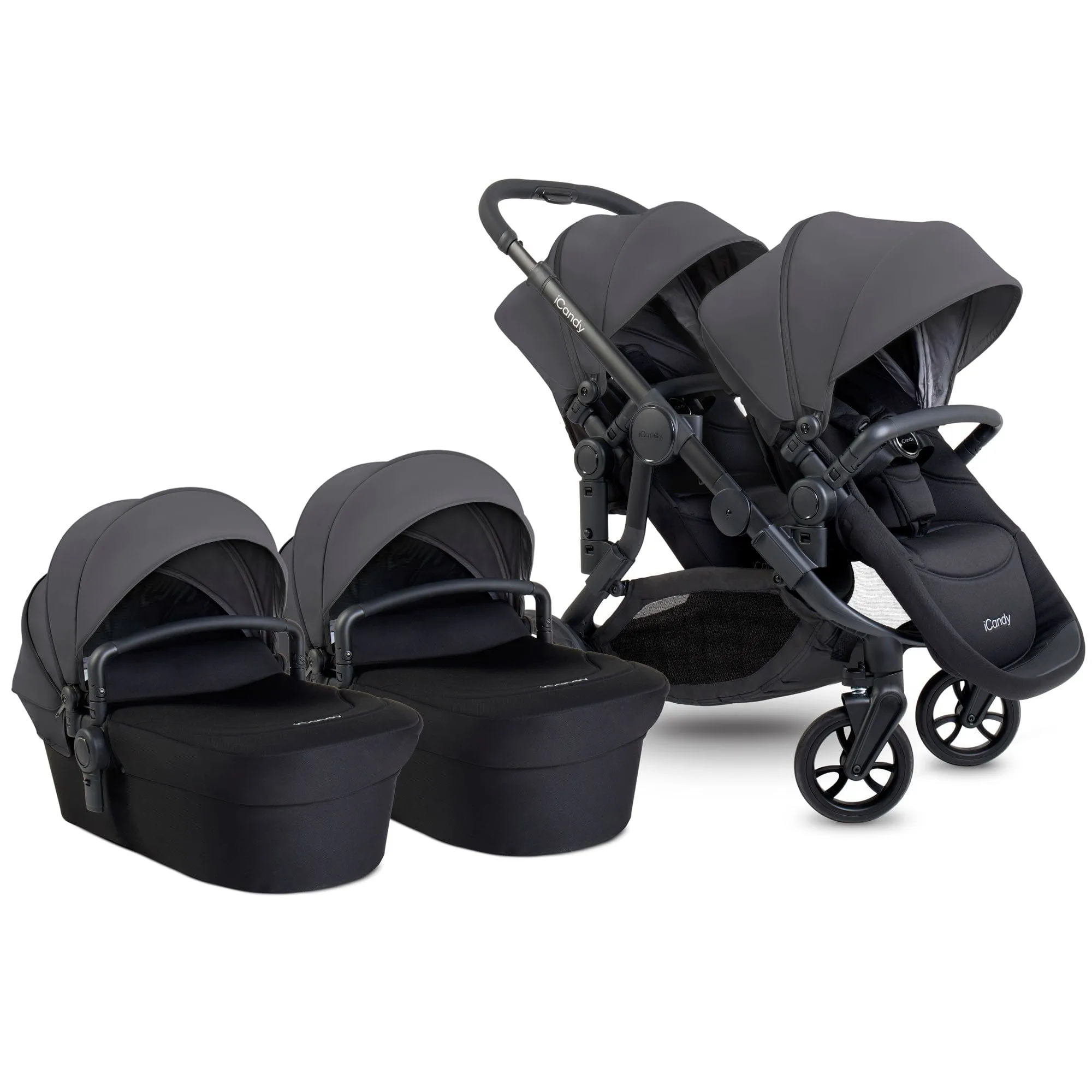 iCandy Orange 4 Twin Complete Cocoon Travel System in Fossil