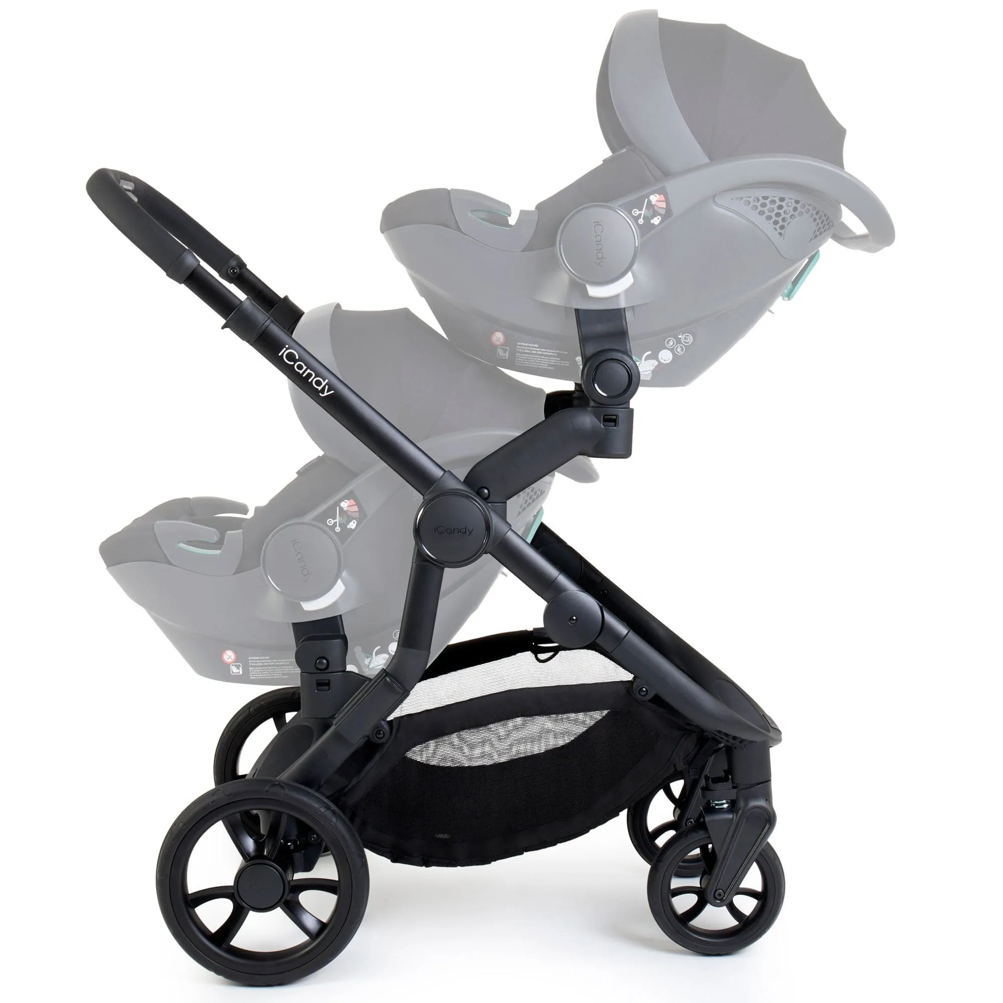 iCandy Orange 4 Twin Complete Cocoon Travel System in Fossil